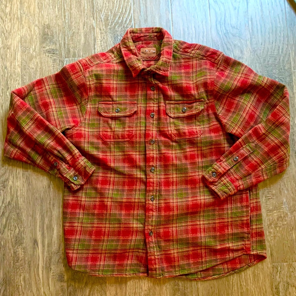 Orvis long sleeve Flannel jacket shirt